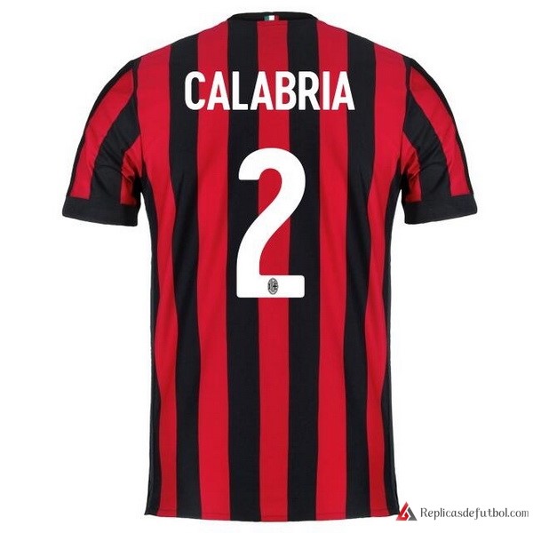 Camiseta Milan Primera equipación Calabria 2017-2018